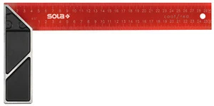 Sola SRC Escuadra de carpintero de acero pintada epoxi rojo - Imagen 1 de 2