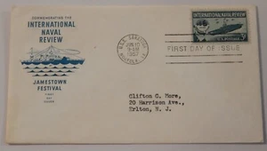FDC 1091 June 10 1957 USS Saratoga (CV 60) International Naval Review - Picture 1 of 2