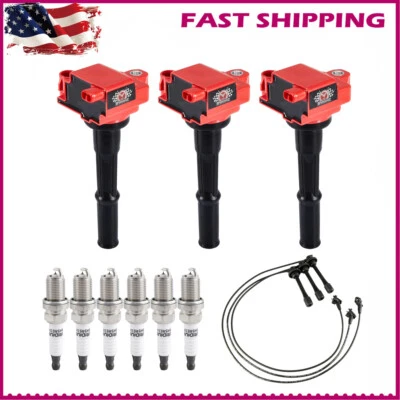 Juego de bobinas y cables de encendido UF156 y bujías para Toyota 4Runner V6 95-04 3,4 L Foto 1 de 4