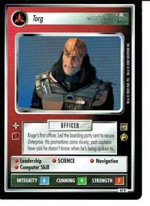 STAR TREK CCG THE MOTION PICTURES RARE CARD TORG ex - Picture 1 of 1