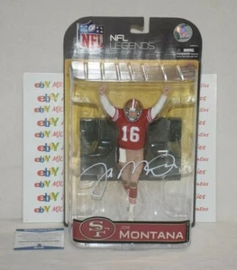 SF 49ERS JOE MONTANA SIGNED AUTOGRAPHED LEGENDS McFARLANE FIGURE BAS COA WC10869 - Picture 1 of 5
