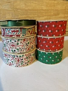 Vintage 80er Erdbeere Shortcake Druck Bänder 7 verschiedene Rollen Urlaub Offray & Sohn - Bild 1 von 9