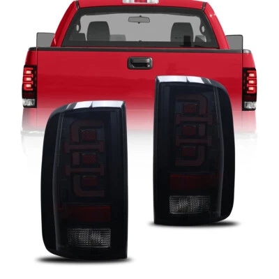 Pair Sequential LED Tail Lights For 2004-2008 Ford F150 Smoke Lens Rear L+R Side - Image 1 of 4