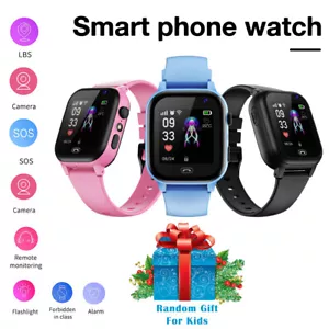 Kids Tracker Smart Watch GSM GPS SIM Alarm Camera SOS Call Phone for Boys Girls - Picture 1 of 17
