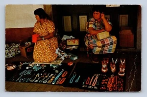 Antigua postal personalizada de indios que venden Santa Fe Nuevo México sin publicar  - Imagen 1 de 2