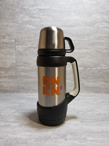 Dunkin Donuts 32oz Travel Mug Insulated Hot Cold Stainless Steel Thermos - Picture 1 of 13