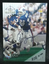 1995 O.J. Simpson Ted Williams Card Co. Etched In Stone 838/1000 Auto Bills