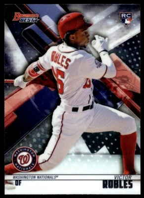 2018 Bowman's Best Victor Robles RC Rookie Washington Nationals #37 - Image 1 of 2