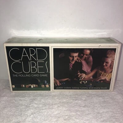 1970 CARD CUBES THE ROLLING CARD GAME VINTAGE DICE  - Image 1 of 4