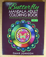 Butterfly Mandala Adult Coloring Book Vol 4 : 60 Beautiful Butterfly Designs 
