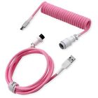 Coiled USB C Cable for Mechanical Keyboard - Flexible but Tough - Detachable ...