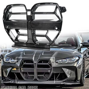 For BMW 4 Series G22 G23 21-23 ABS CARBON STYLE Front Bumper Grille Mesh Replace - Foto 1 di 8