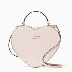 Kate Spade New York Love Shack Heart Purse Crossbody Bag Chalk Pink NWT - Picture 1 of 4