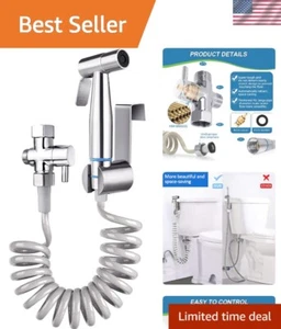 Wall-Mounted Bidet Sprayer for Toilets with Eco-Friendly Design and Accessories - Picture 1 of 9