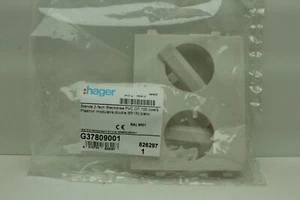 Hager G37809001 Blende f. 2-fach Steckdose , weiß , RAL9001 "Neu&OVP" - Bild 1 von 1
