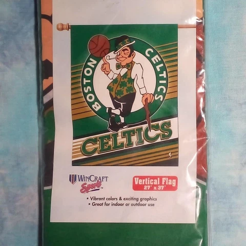 WinCraft Sports Vertical Decorative Hanging Flag - NBA Boston Celtics 27x37 Cover