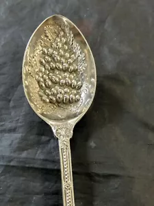 Silver Plated Antique Victorian Serving grapes serving Spoon 24cm - Picture 1 of 12