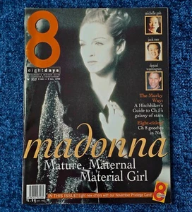 MADONNA 8 DAYS MAGAZINE SINGAPORE 1996 COVER Evita Promo Era - Picture 1 of 5