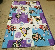 2000 Cartoon Network Power Puff Girls Blanket Sheet Set Pillow Case & 2 Valances