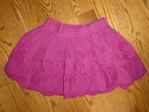 GIRLS~JUICY COUTURE~PINK~CROCHET~FLOWY~ LOGO~LINED~SKIRT SIZE - 7 ~SUPER CUTE! - Picture 1 of 4