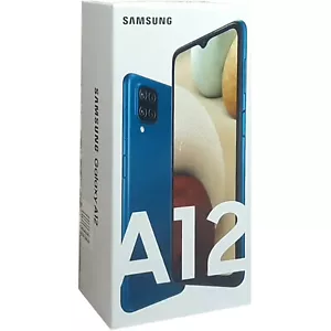 BNIB Samsung Galaxy A12 SM-A125F Dual-SIM 64GB Blue Factory Unlocked 4G/LTE OEM - Picture 1 of 1