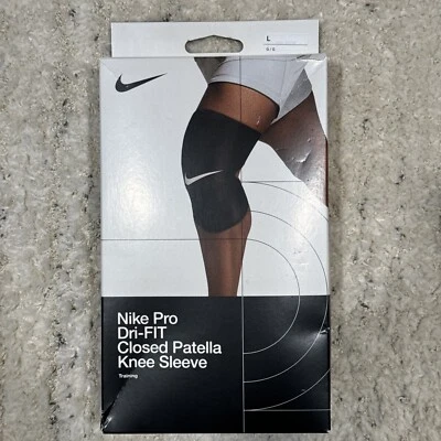 Nike Pro Dri-FIT Closed Patella Knee Sleeve SIZE L NEW Compression Sleeve - Image 1 of 4