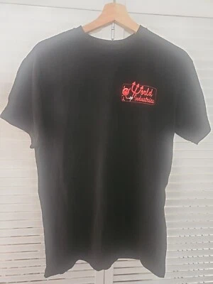 MEDIUM NEW MENS WORLD INDUSTRIES SKATEBOARD DEVIL HELL BOY BLACK  T SHIRT(S260) - Image 1 of 3