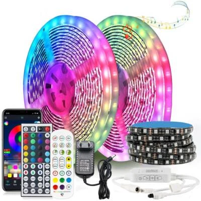 LED Stripe RGB Leiste Streifen 5050 Band Wasserdicht IP65 Lichterkette 12V 1-30m - Bild 1 von 4