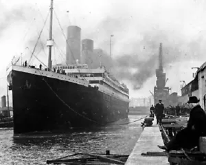 RMS Titanic Docked in Southampton, England 8"x 10" Photo 80 - Picture 1 of 2