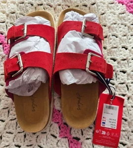 Joules Lucinda Wildleder Espadrille Schnalle Schieber rosa - Erwachsene 7 - Bild 1 von 4