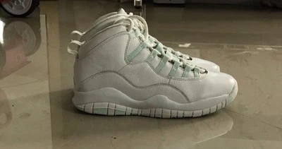 Air Jordan 10 retrô 2005 verde gelo feminino tamanho 8.5 - Imagem 1 de 4