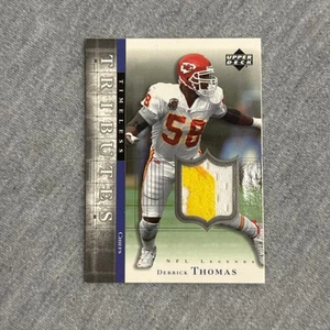 2001 Upper Deck #TT-DT Derrick Thomas Timeless Tributes 2 Color Patch Game Used - Picture 1 of 2