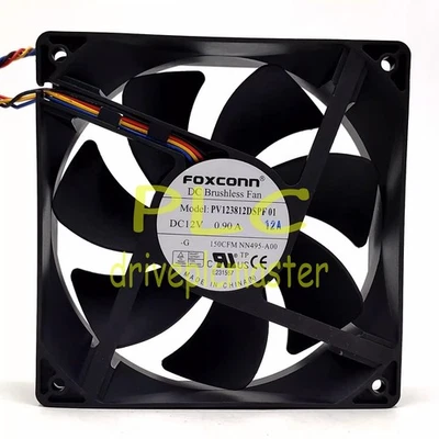 1PC FOXCONN PV123812DSPF01 12038 DC12V 0.90A 12CM 4-Wire Cooling Fan #dr - Image 1 of 4