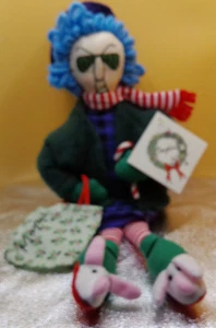 Maxine Christmas Hallmark Shoebox brontolone vecchia donna umorismo peluche vintage - Foto 1 di 8