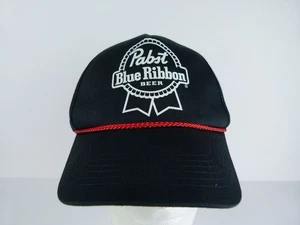 Pabst Blue Ribbon Adult One Size Black Snapback Baseball Cap - Picture 1 of 9