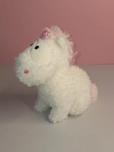 "Juguete de peluche suave Nici Theodor & Friends unicornio blanco con cuerno rosa y melena 9""" - Imagen 1 de 9