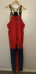 Helly Hansen M Segelhose Trägerhose wasserdicht rot Herren Maritim Salopettes - Bild 1 von 21