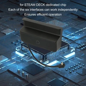 For Steam Deck Docking Station 5 in 1 Hub 2.0 4K Game Console with RGB - Picture 1 of 12