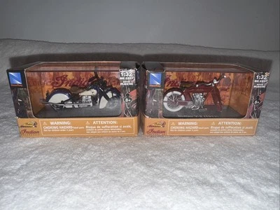 Lot Of (2) Indian Motorcycle 1:32 Scale New-Ray Toys Die-Cast - Image 1 of 4