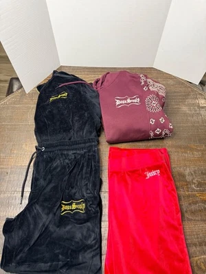 Juicy Couture + Dogg Supply Snoop Dogg Terciopelo Sudadera Pantalones Sudadera Paquete XL 2XL Foto 1 de 4