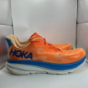 Hoka One One M Clifton 9 Schuhe Herren Größe 15 D orange Laufen gepolstert Trainer - Bild 1 von 11