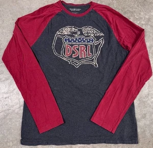 Denim & Supply Ralph Lauren Graphic T-Shirt Men’s Large Eagle USA Long Sleeve - Picture 1 of 6