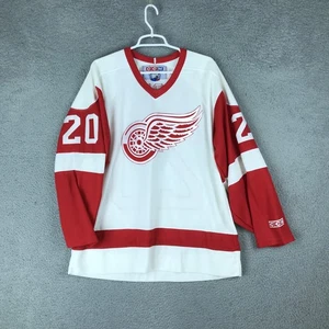 Vintage Detroit Red Wings Jersey Mens Large NHL Hockey Lapointe 90s - Picture 1 of 15