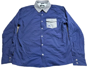 Strafe XXL Blue Quilted Shirt Jacket - Picture 1 of 10