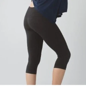 Lululemon In The Flow Crop II Heathered Black Size 8 - Picture 1 of 8