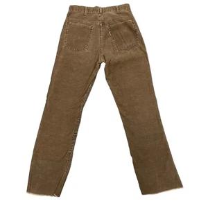 RARE Vintage 70s Levis 646 White Tab Flared Corduroy Pants Talon Zipper 28x29 - Picture 1 of 10