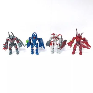 Mega Construx Bloks Halo Hunter Silver Red Blue Gray 2 Inch Movable Figure Toy - Picture 1 of 8