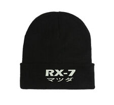 RX-7 Auto JDM japanisches Logo bestickt Beanie Mütze Kappe Winter Herbst bequem