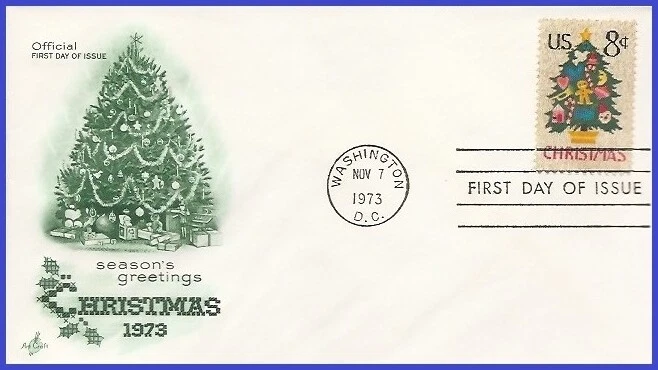 USA5 #1508 U/A ARTCRAFT FDC   Christmas Tree - Image 1 of 1