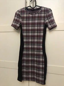 Topshop Checkered Office Dress Size 6 Used Good Condition - Picture 1 of 5